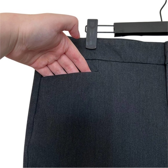 NWT Ecru Charcoal Grey Skinny Beck Power Stretch Trouser Pants Size 12 - Picture 3 of 7